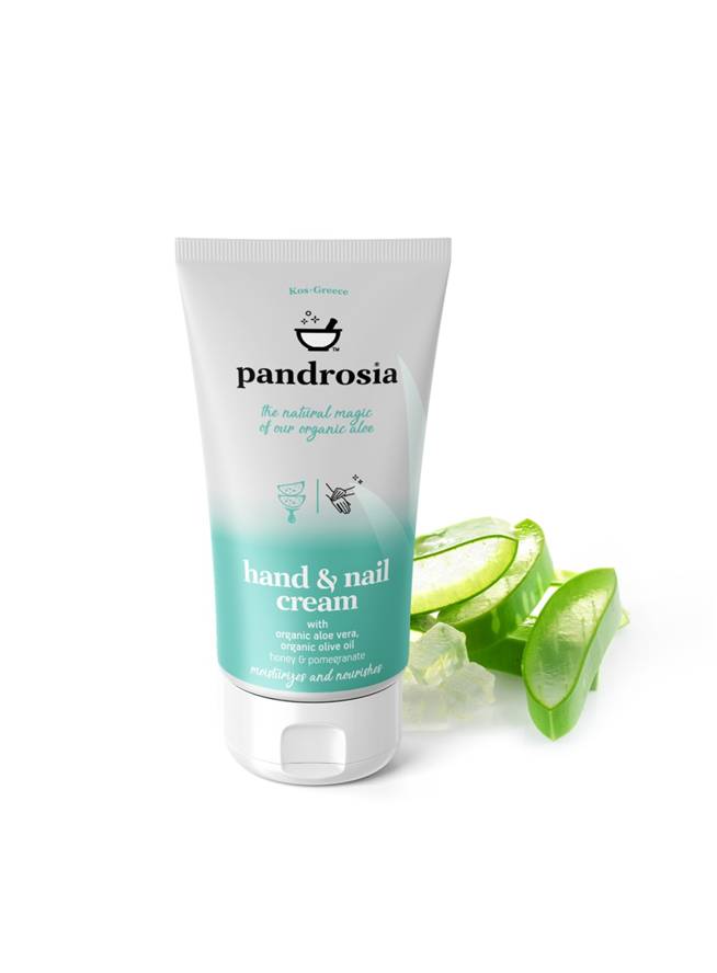 Natural hand & nail cream with organic aloe vera & organic olive oil