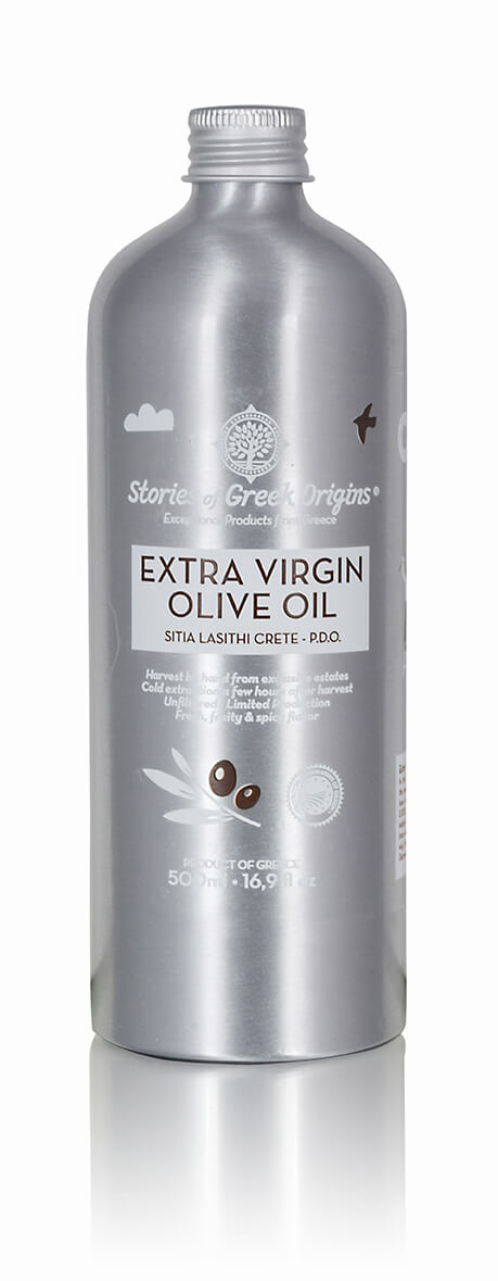 STORIES OF GREEK ORIGINS EXTRA ΠΑΡΘΕΝΟ ΕΛΑΙΟΛΑΔΟ ΠΟΠ ΣΗΤΕΙΑΣ ΦΙΑΛΗ ΑΛΟΥΜΙΝΙΟΥ