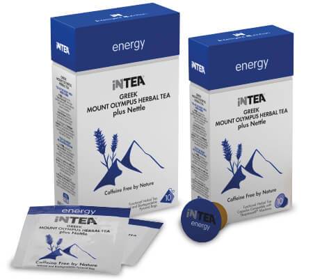 INTEA Κουτί 10 καψουλών Nespresso ή 10 φακέλων πυραμίδων Energy INTEA Κουτί 10 καψουλών Nespresso ή 10 φακέλων πυραμίδων Energy