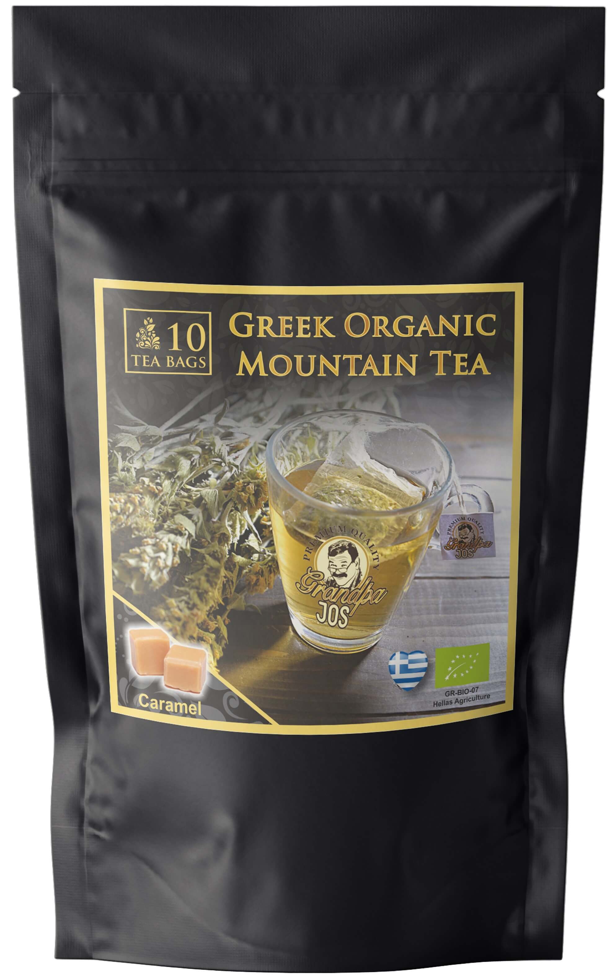 Βιολογικό Τσάι του Βουνού με Καραμέλα σε Βιοδιασπώμενα Φακελάκια