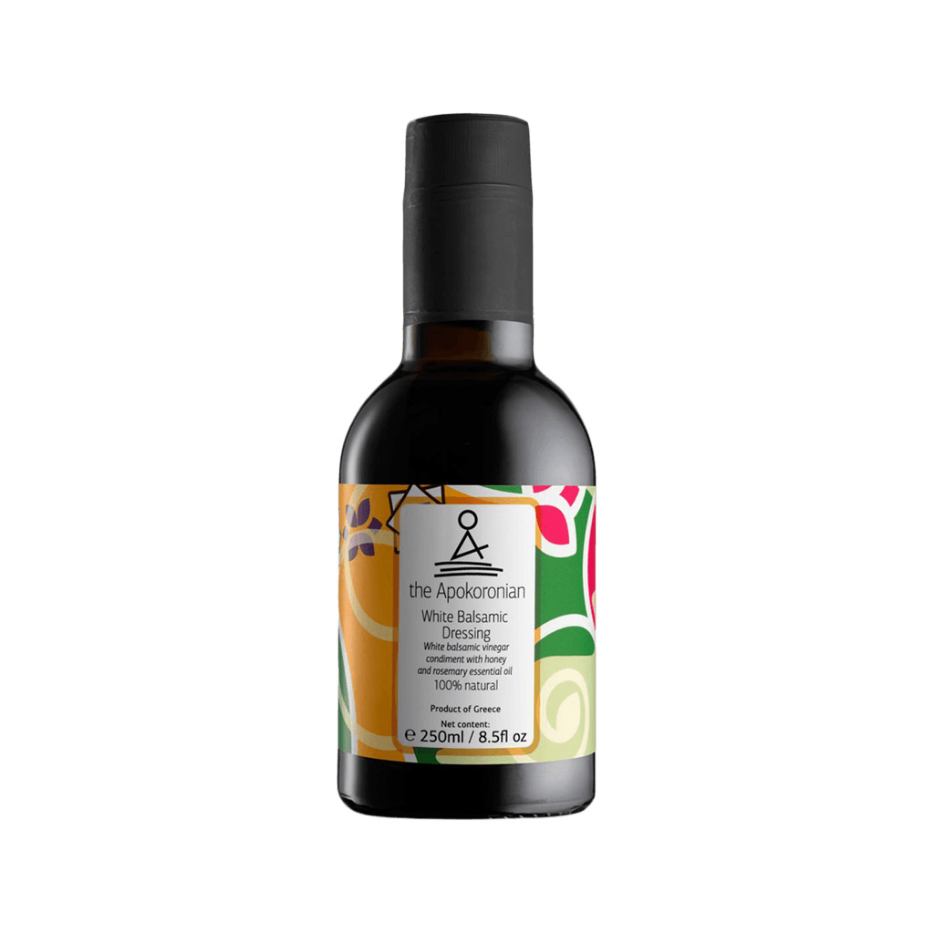 Apokoronian Origins White balsamic Vinegar with Thyme Honey and Rosemary Essential Oil