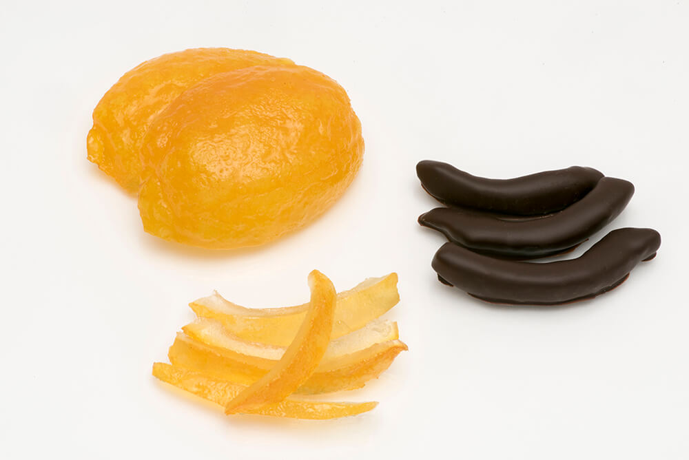 CANDIED PERGAMOT WITH DARK CHOCO CANDIED PERGAMOT WITH DARK CHOCO