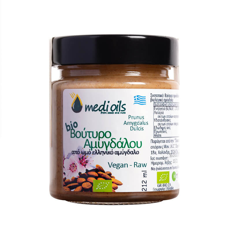 Almond spread, organic 215 ml, raw