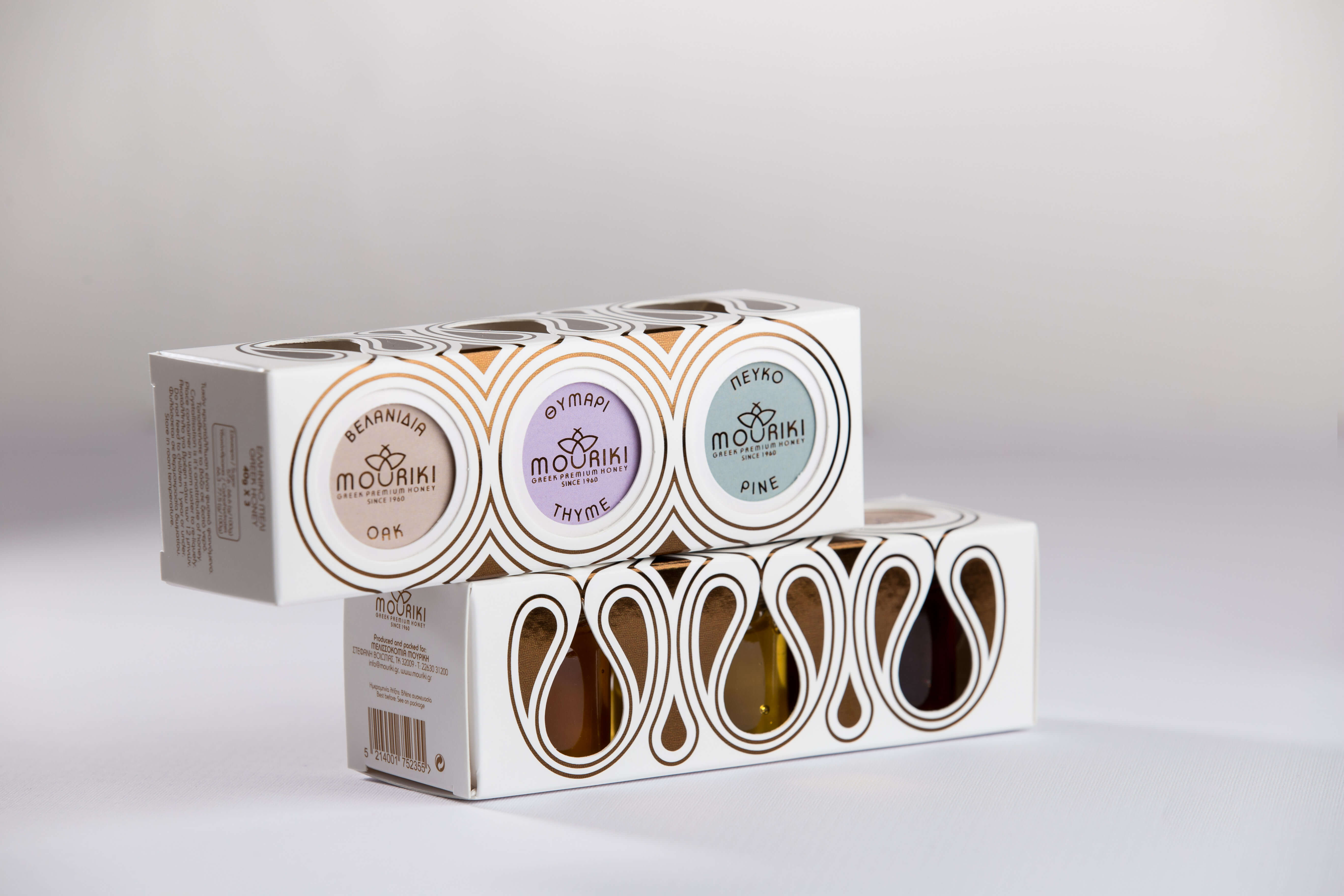 Mouriki Greek Premium Honey Πολυσυσκευασία Δώρου 3x40