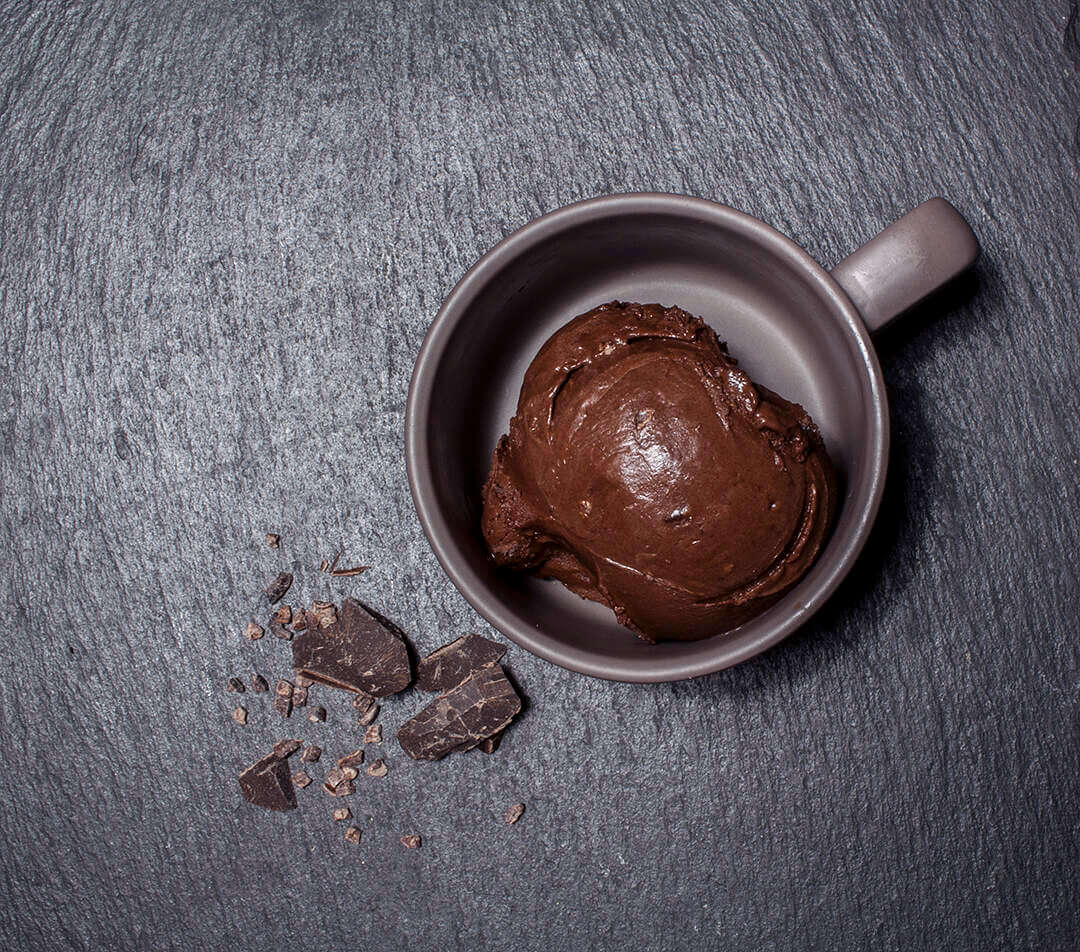 Dark chocolate with cocoa beans