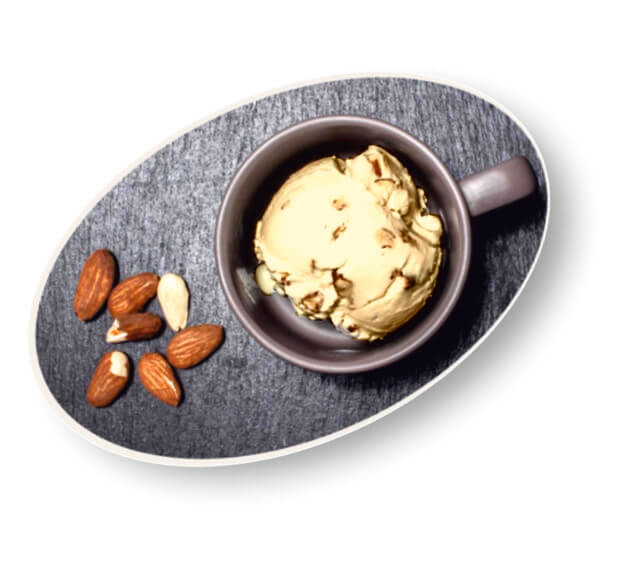 Almond with carob honey Almond with carob honey