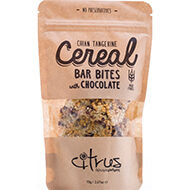 Chian Tangerine Cereal Bar Bites with Chocolate