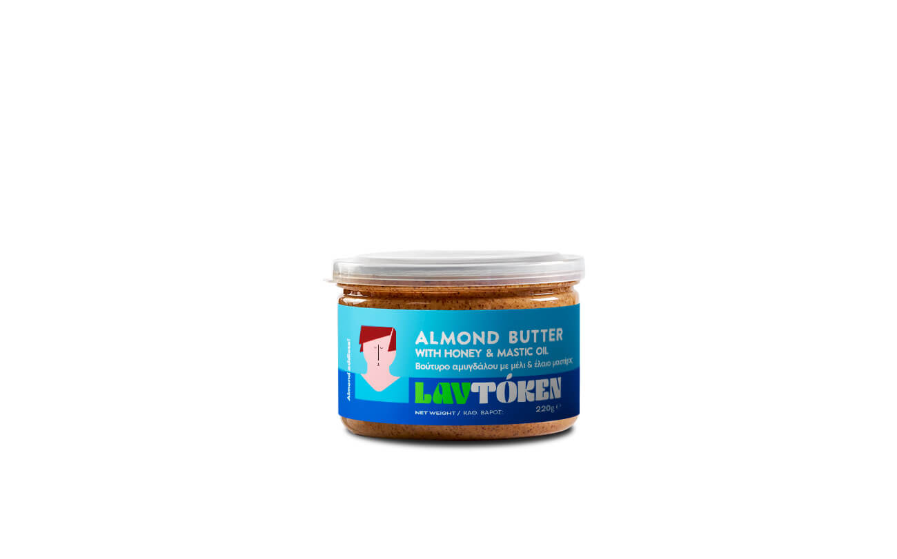 ALMOND BUTTER WITH HONEY AND MASTIC OIL