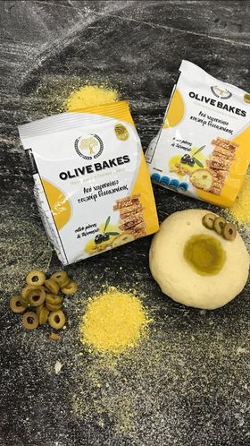 Olive Bakes Olive Pieces with turmeric