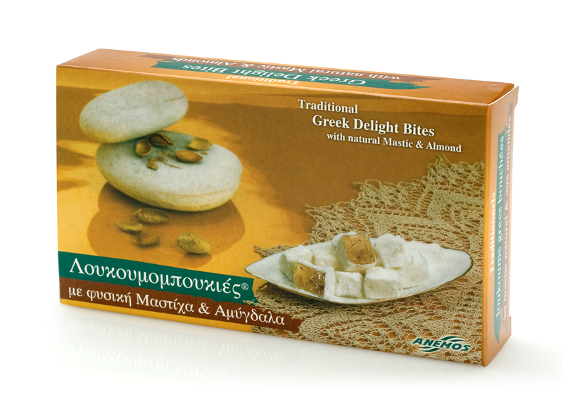 Λουκούμια Χίου μαστίχα & αμύγδαλα σε χαρτ. κουτί 200g Λουκούμια Χίου μαστίχα & αμύγδαλα σε χαρτ. κουτί 200g