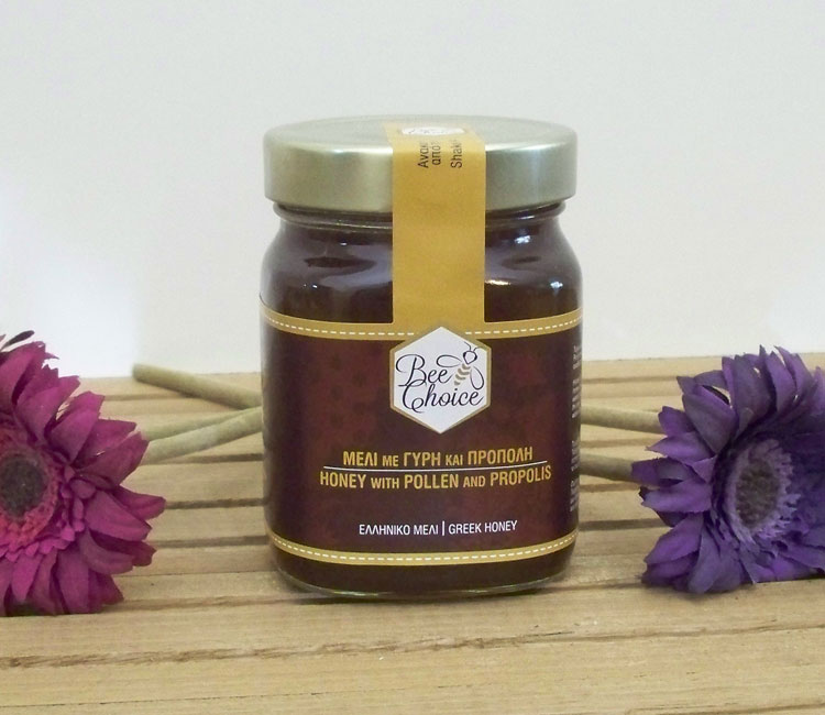 HONEY WITH POLLEN AND PROPOLIS