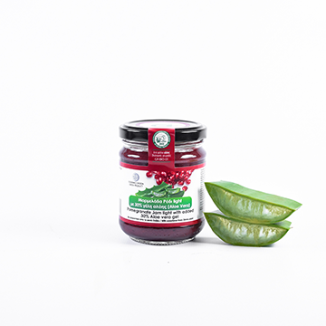 Pomegranate jam light with 30% aloe