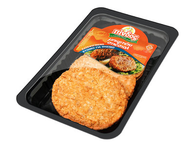 Breaded chicken burger