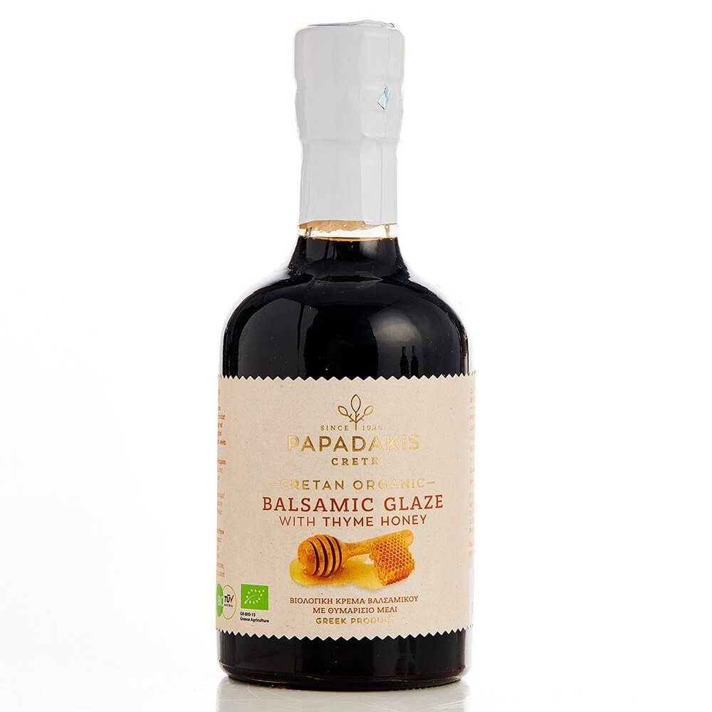 Βalsamic glaze with organic thyme honey Βalsamic glaze with organic thyme honey