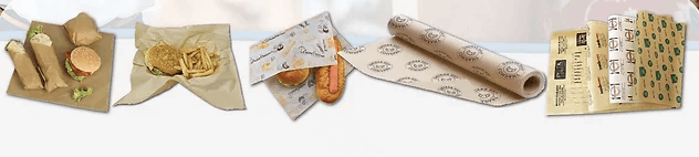 WRAPPING PAPERS - TAKE AWAY PACKAGING