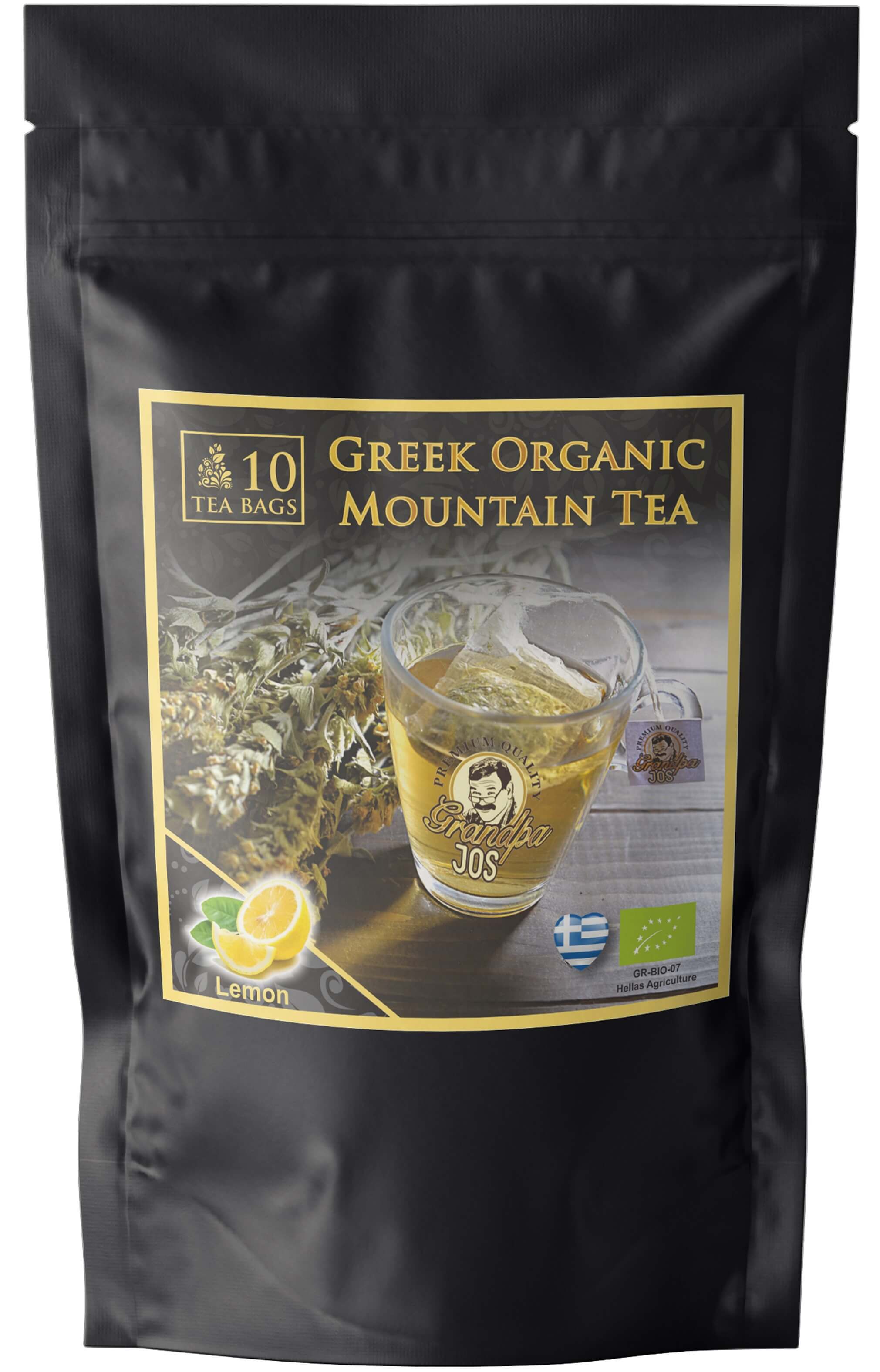 Βιολογικό Τσάι του Βουνού με Λεμόνι σε Βιοδιασπώμενα Φακελάκια