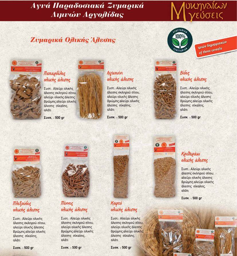 ΠΑΡΑΔΟΣΙΑΚΑ ΖΥΜΑΡΙΚΑ ΟΛΙΚΗΣ ΑΛΕΣΗΣ