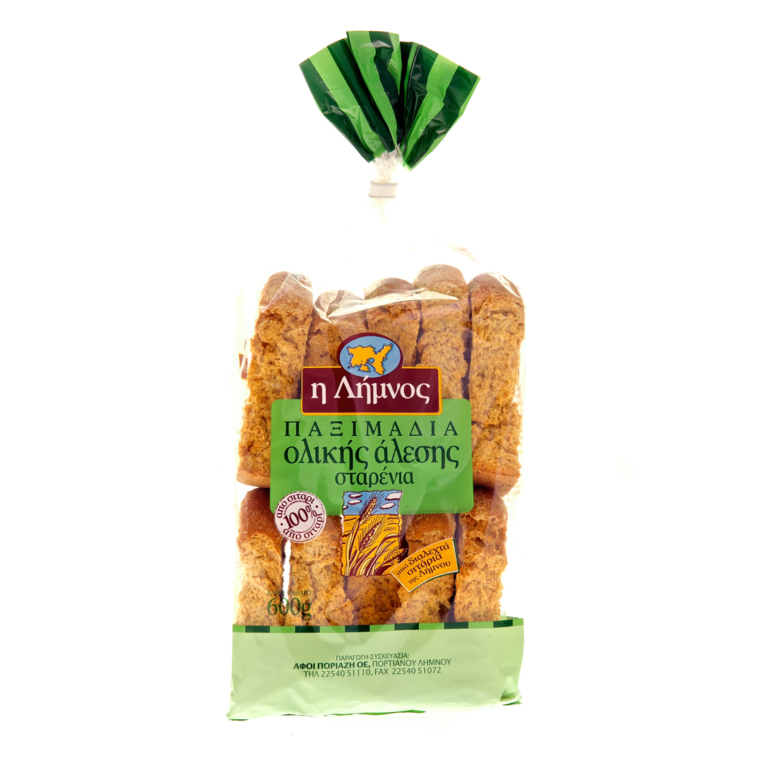WHOLE WHEAT RUSKS 600GR