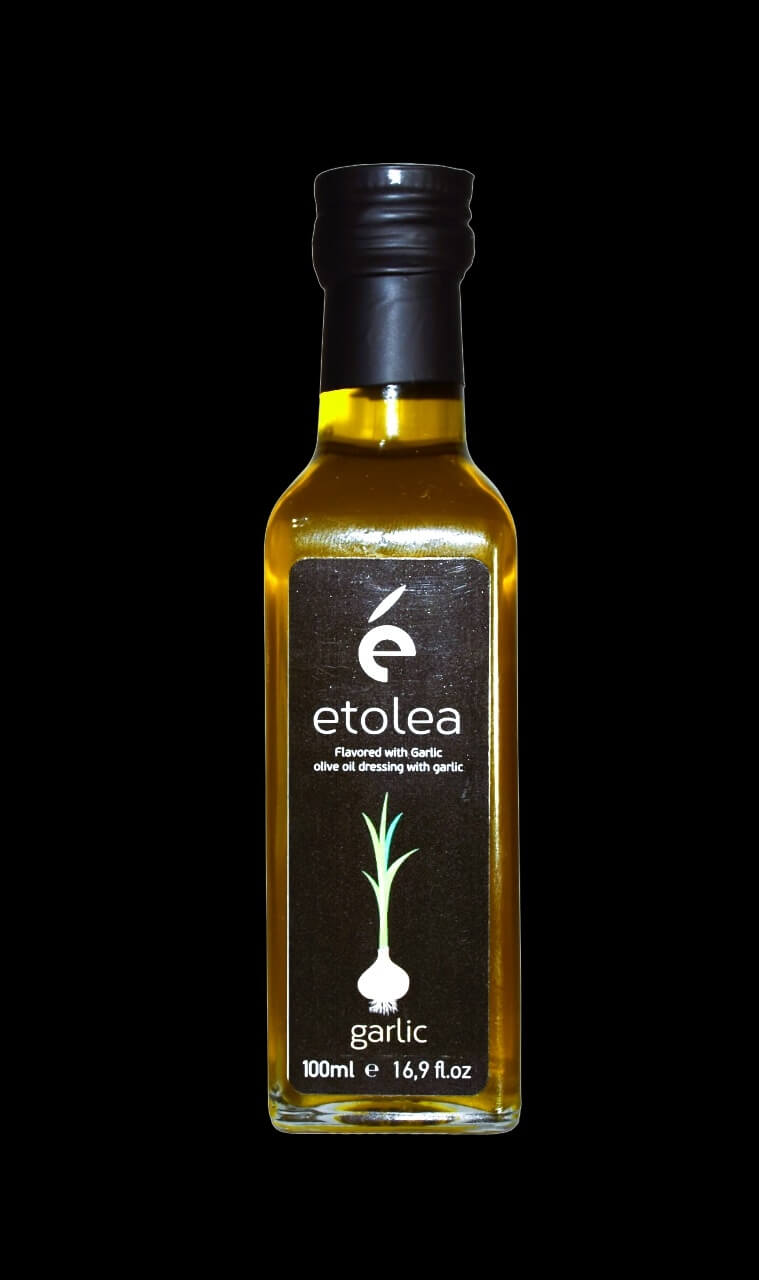 Ετολέα εξαιρετικό παρθένο ελαιόλαδο αρωματισμένο με σκόρδο 100ml