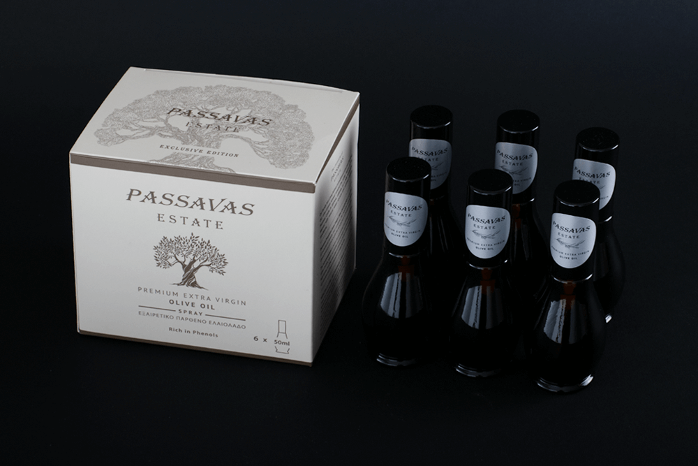 PASSAVAS ESTATE Extra Virgin Olive Oil spray 6x50ml