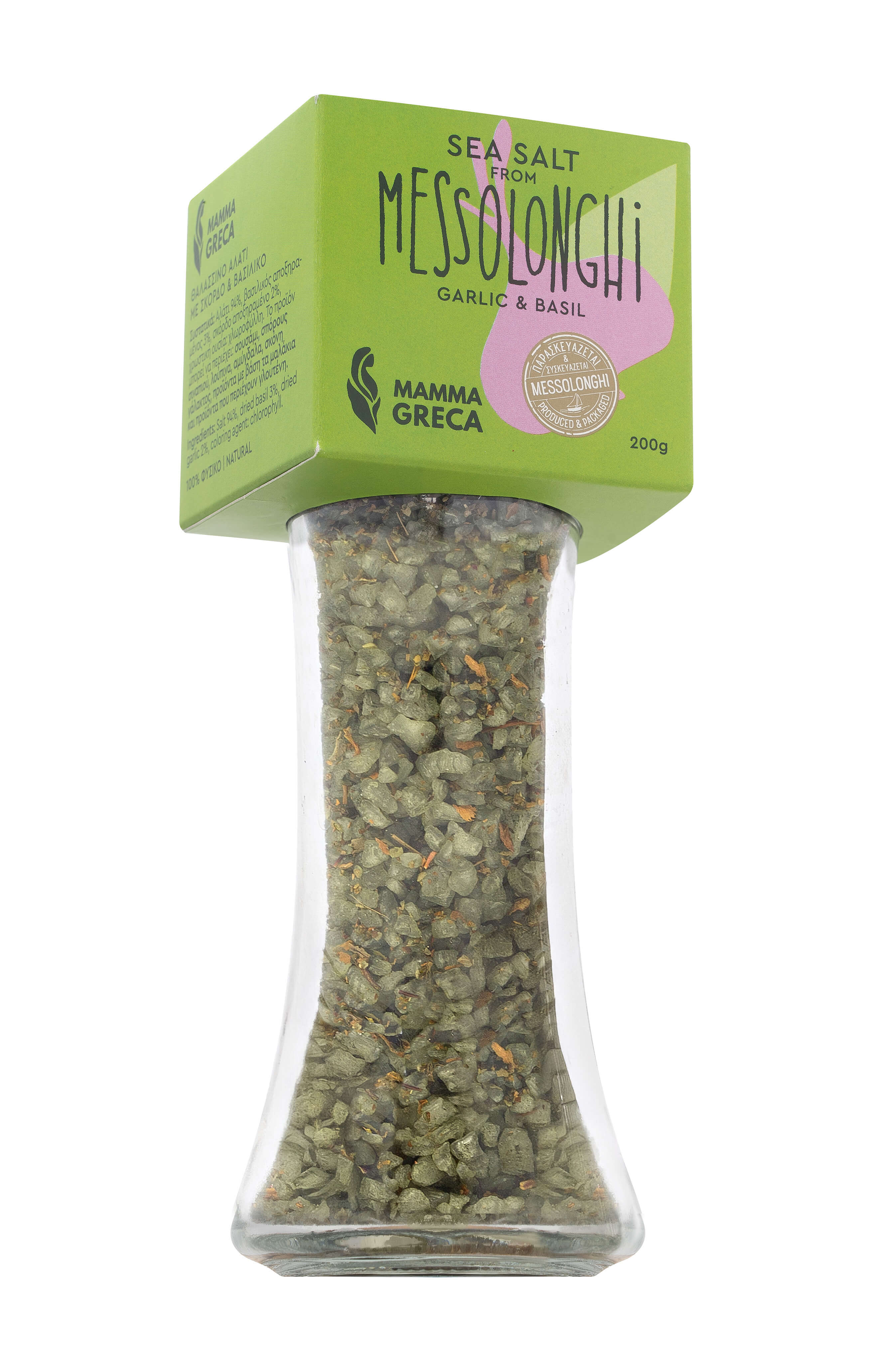 Sea salt from Messolonghi with garlic & basil