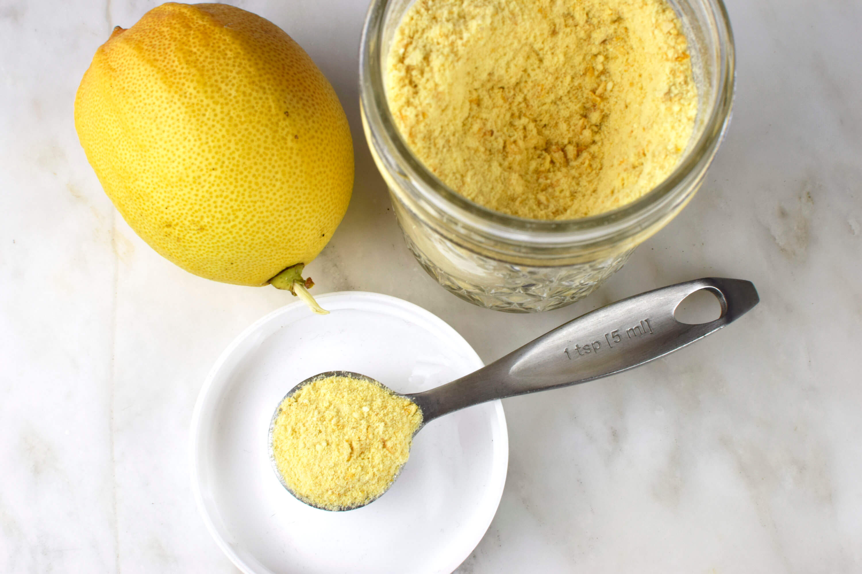 Ελληνικό αποξηραμένο λεμόνι σε σκόνη χωρίς ζάχαρη