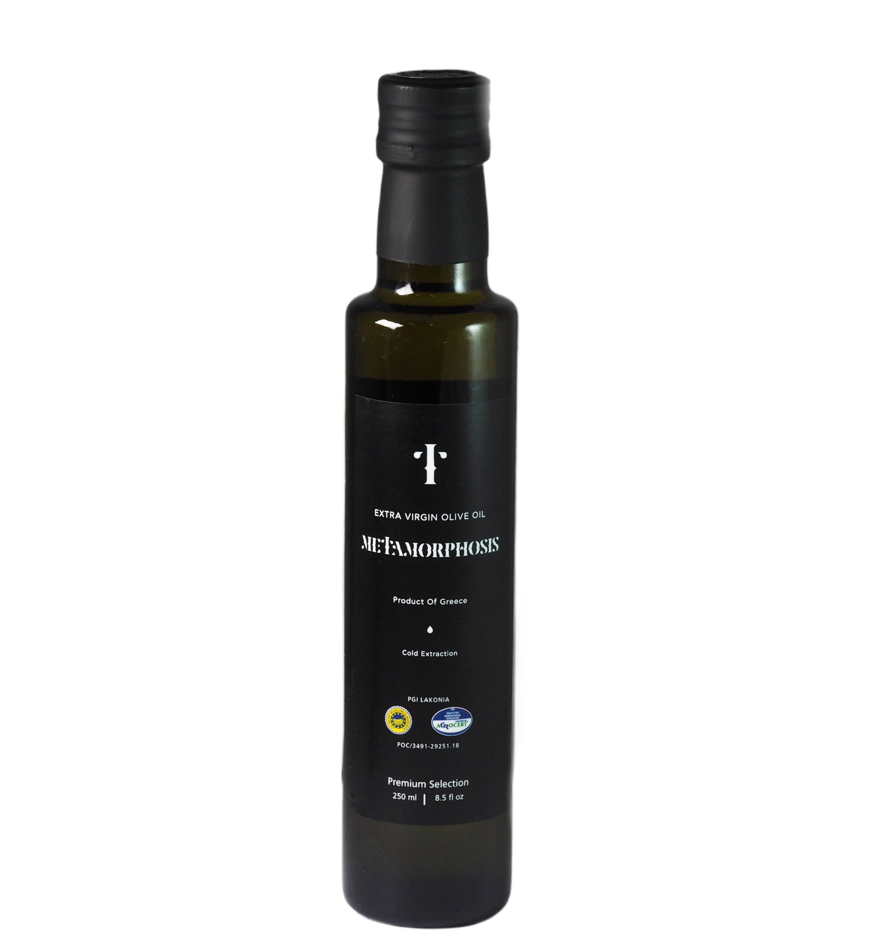 250ml Dorica Glass Bottle of Extra Virgin Olive Oil "Metamorphosis"