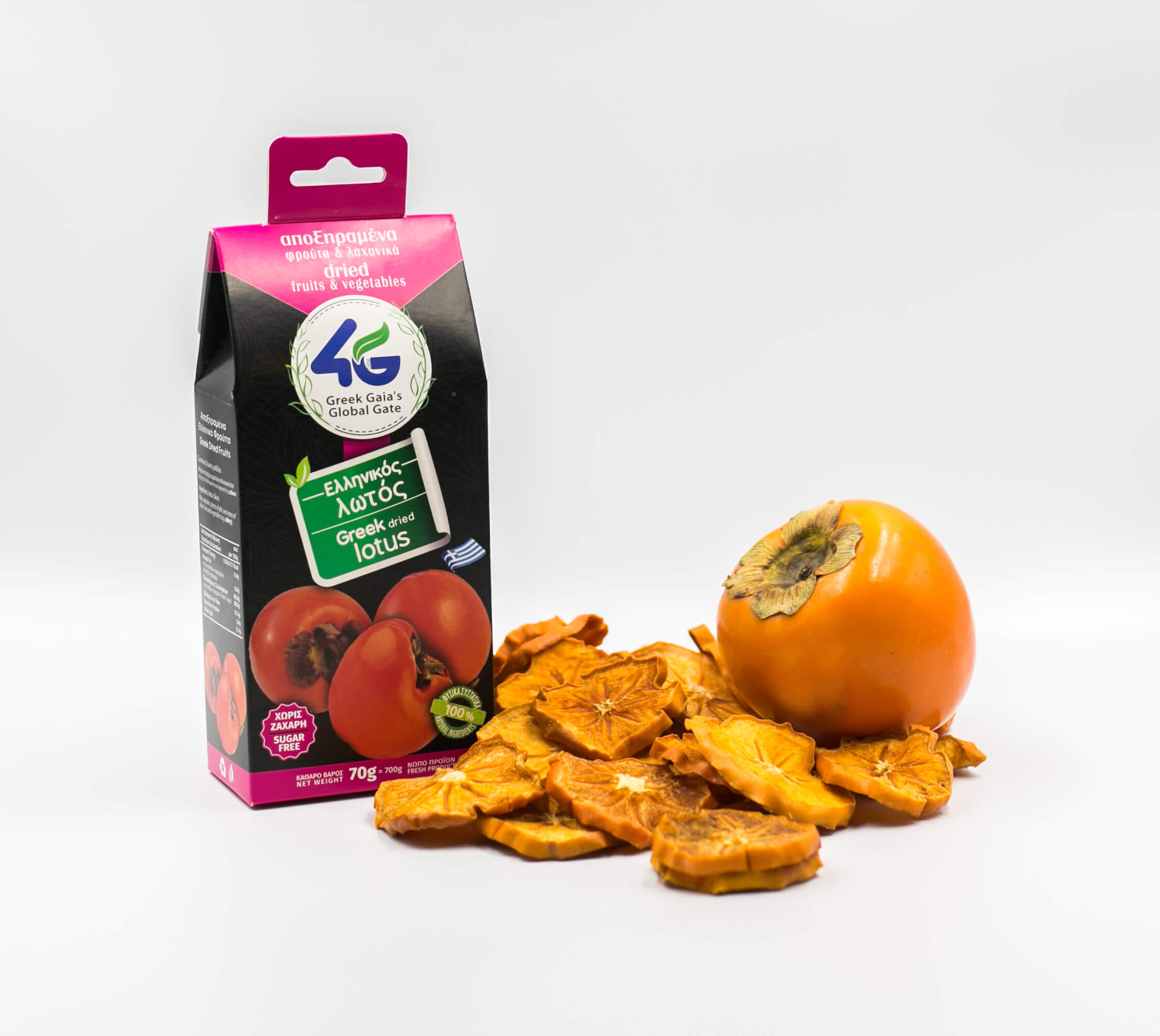 Ελληνικός αποξηραμένος λωτός χωρίς ζάχαρη