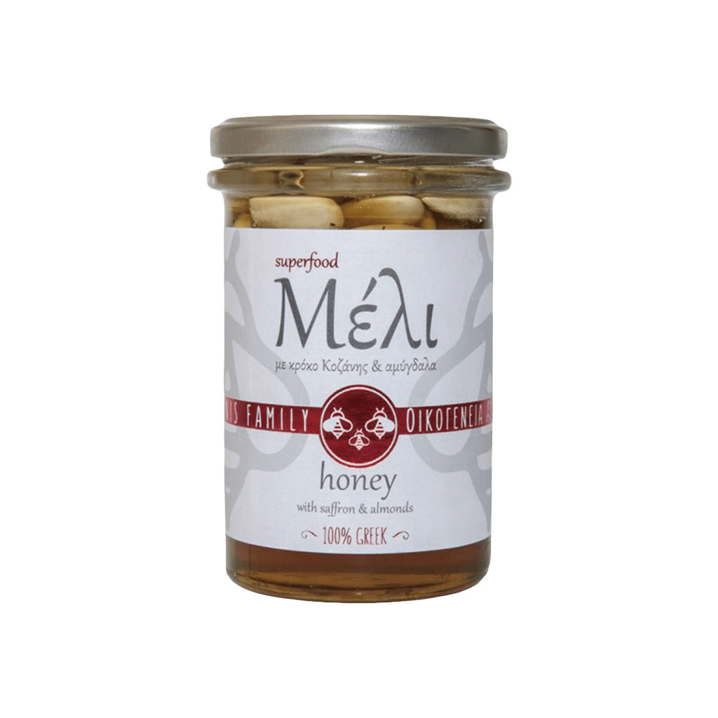 Alabasinis Family Honey with Saffron & Almonds Alabasinis Family Honey with Saffron & Almonds