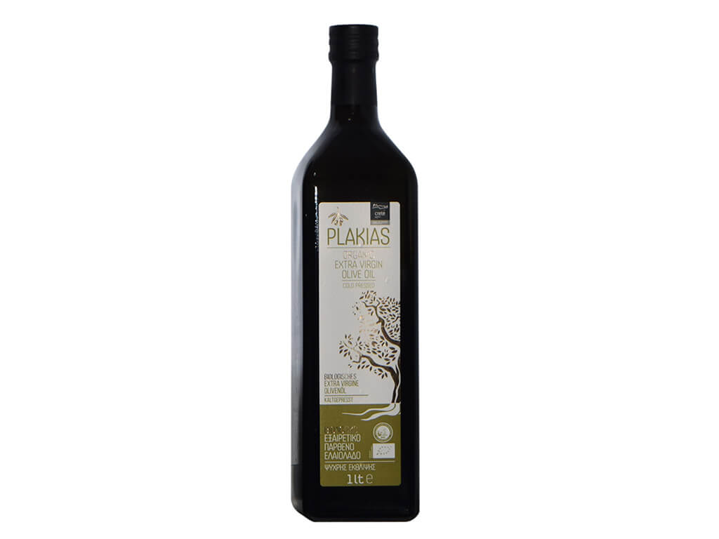 PLAKIAS OLIVE OIL ORGANIC EXTRA VIRGIN 1L