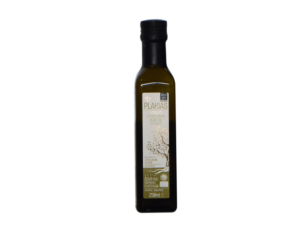 PLAKIAS OLIVE OIL ORGANIC EXTRA VIRGIN 250ml