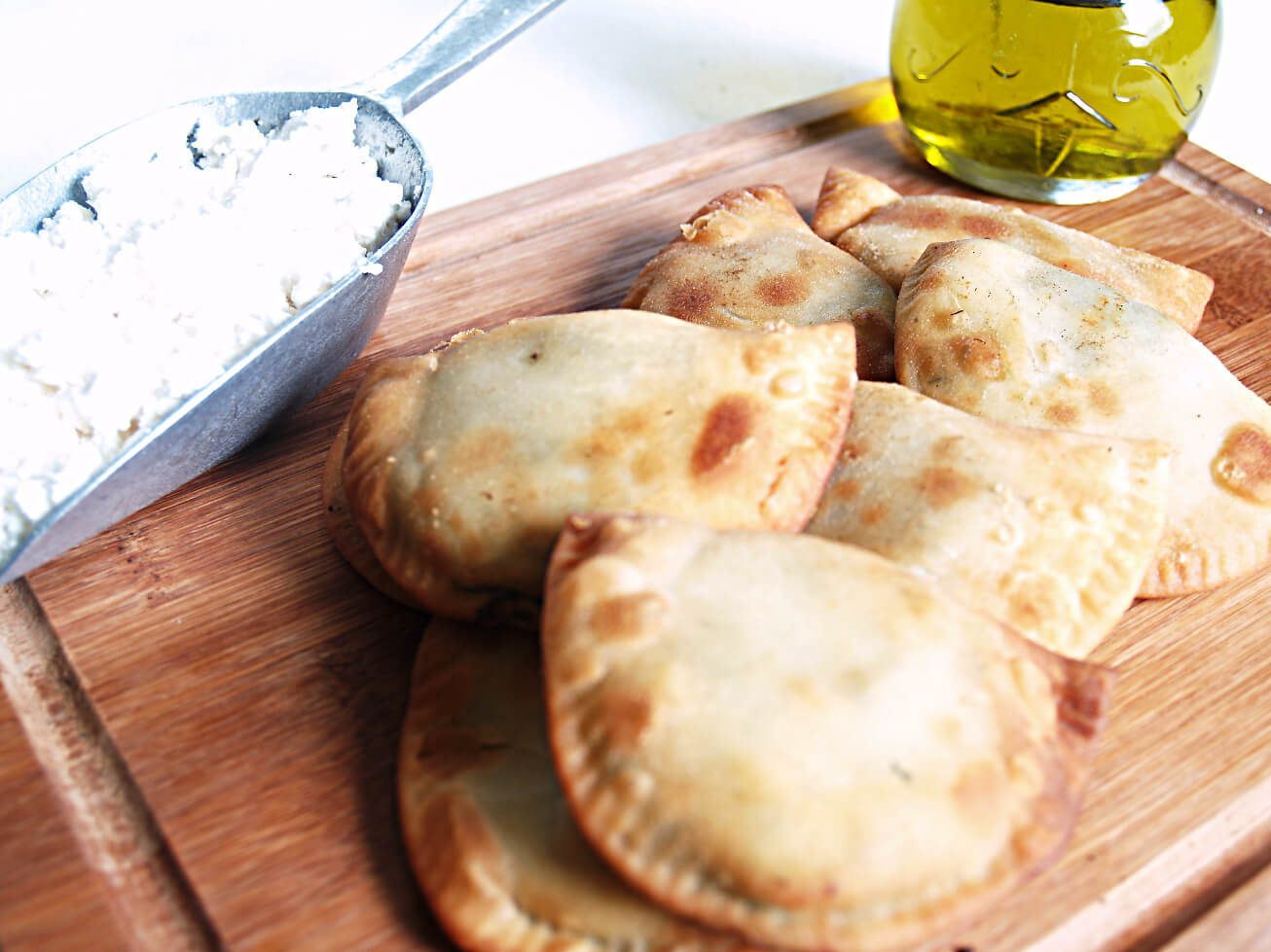 Cheese and spinach pies