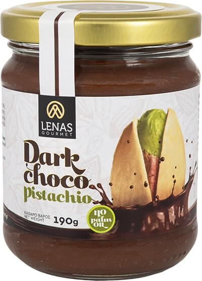 Dark chocolate spread with pistachio