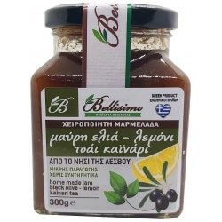 Λεμόνι, μαύρη ελιά, σπιτική μαρμελάδα καϊνάρι (380 γρ.)