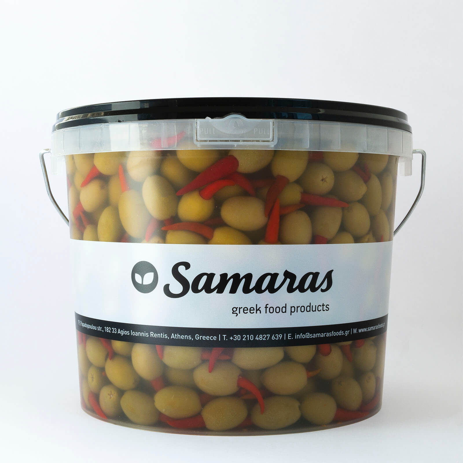Stuffed Olives with Piri Piri in horeca packaging