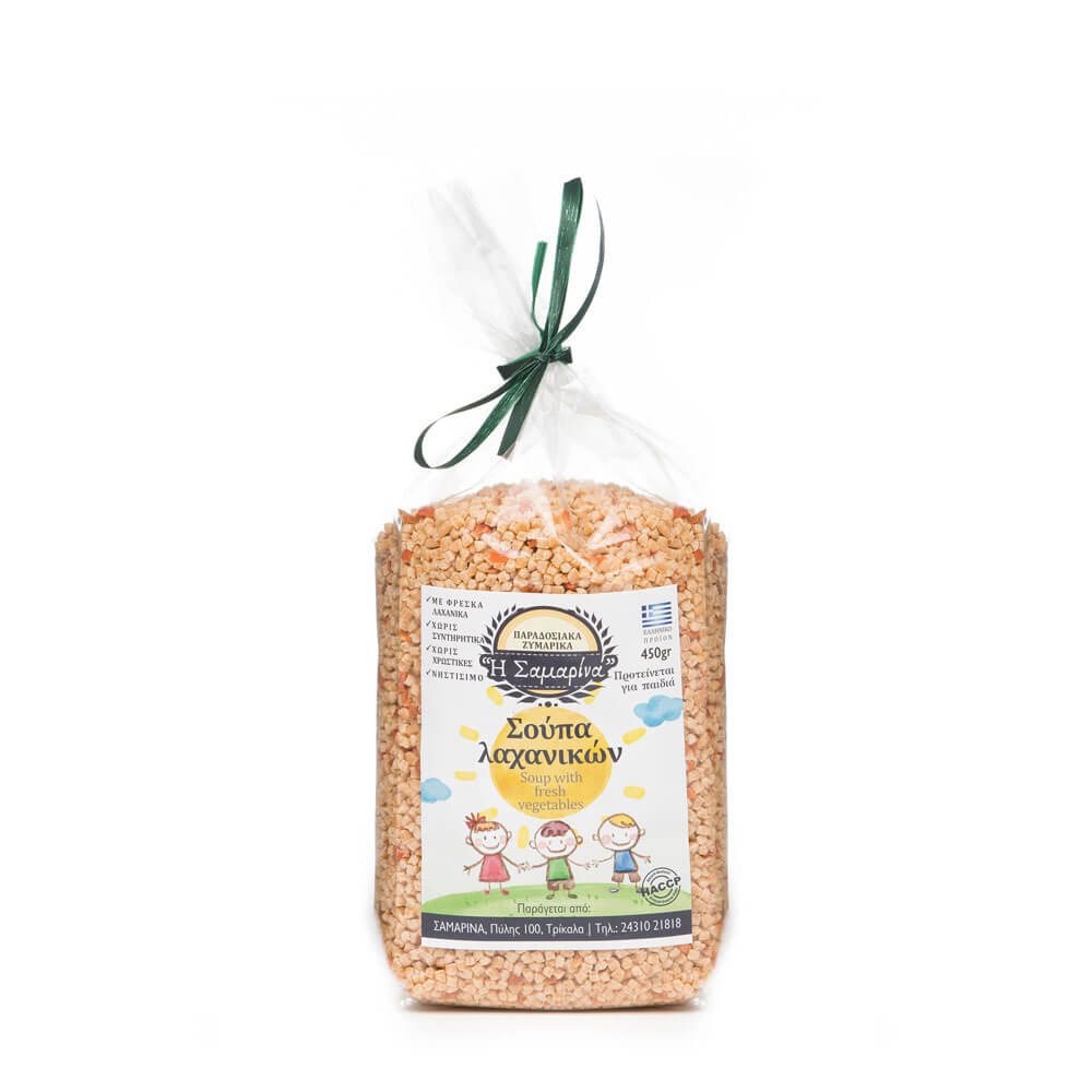 Soup with vegetables for children