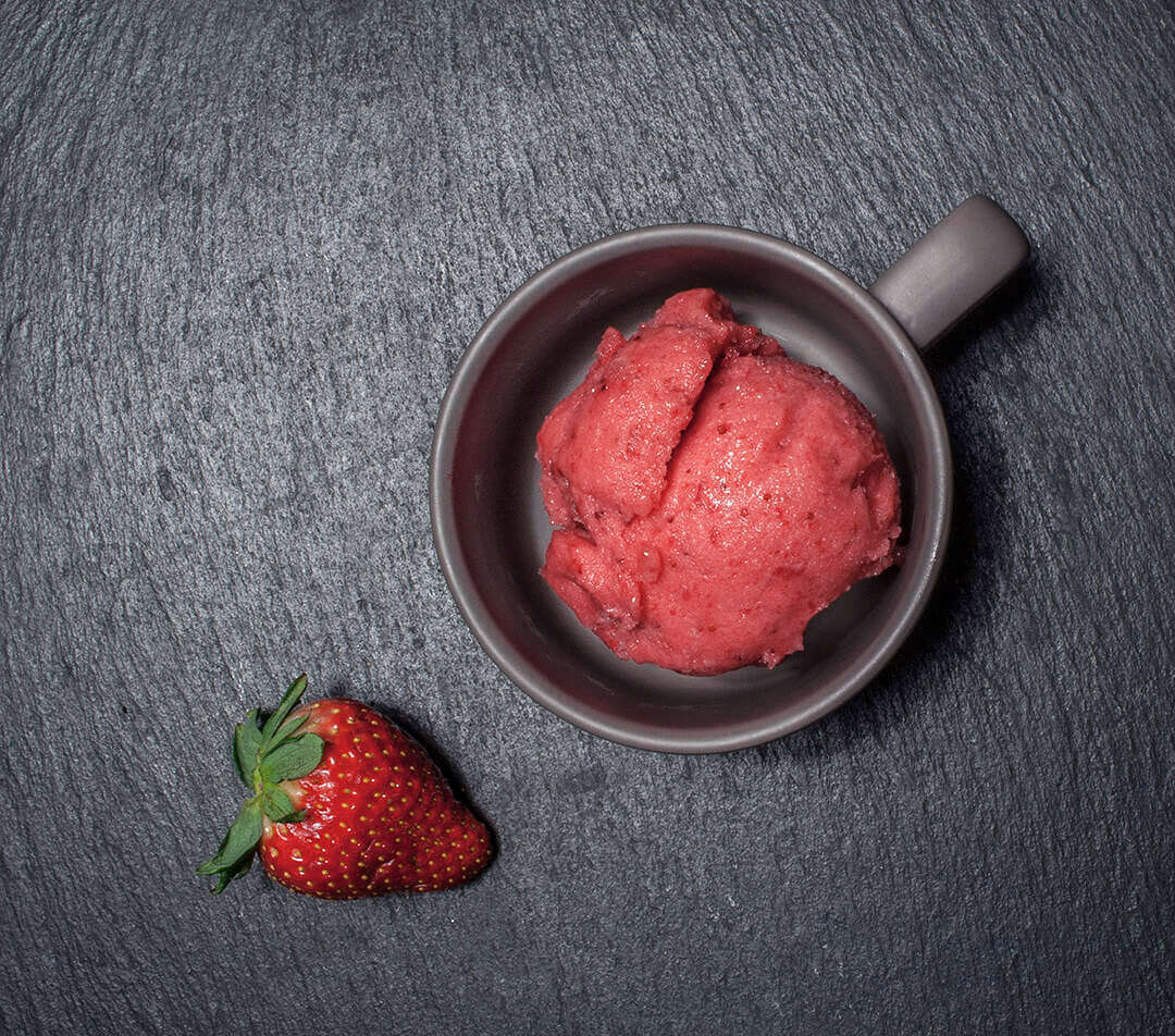 Strawberry sorbet