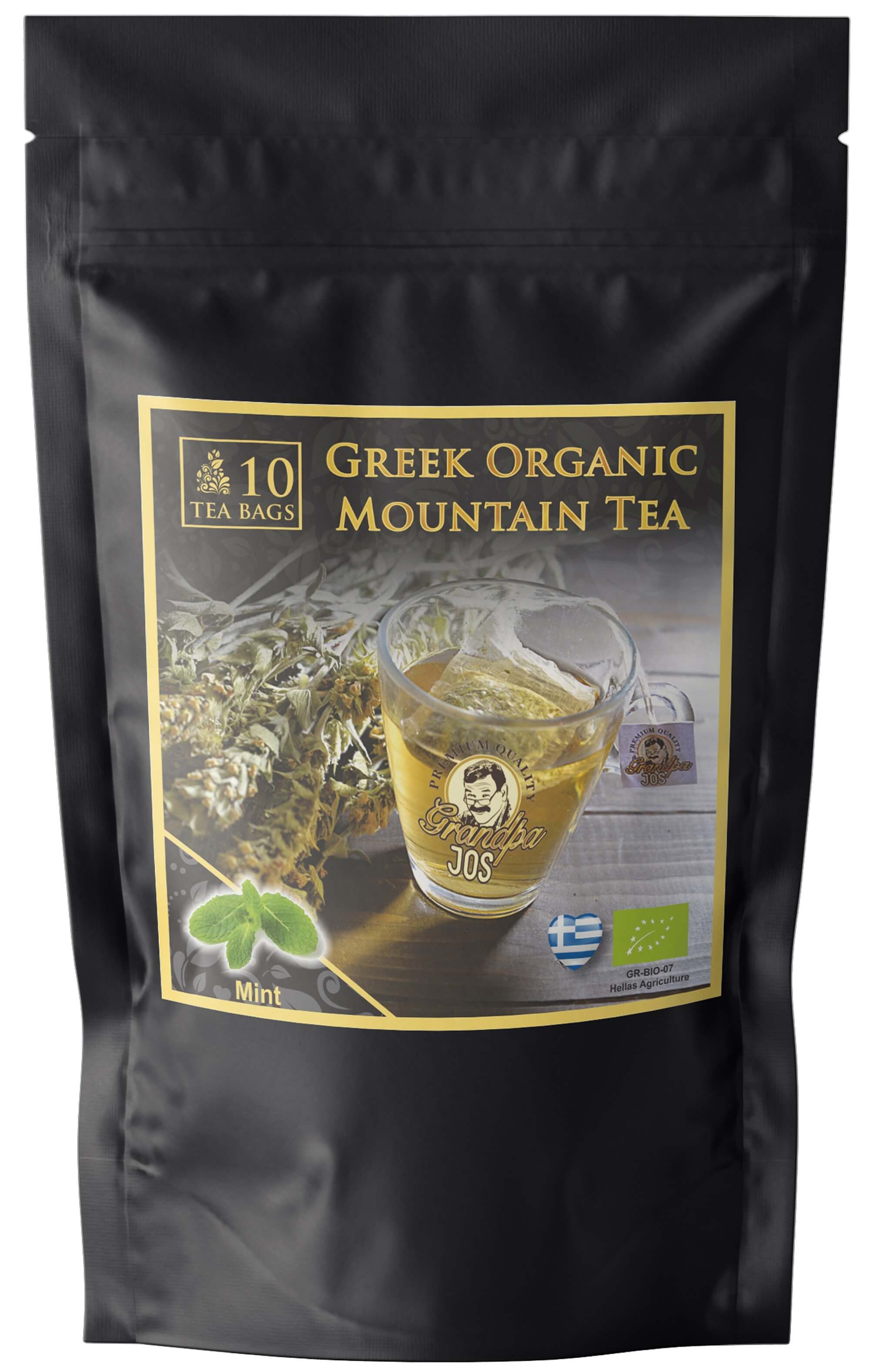 Βιολογικό Τσάι του Βουνού με Μέντα σε Βιοδιασπώμενα Φακελάκια