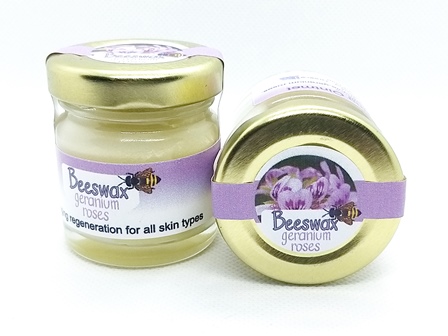 Wax ointment with Geranium and Rose essential oils