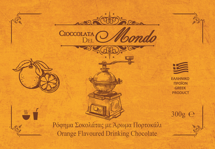 ORANGE DRINKING CHOCOLATE POWDER