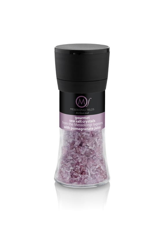 Φυσικό Αλάτι Μεσολογγίου με χυμό ροδιού