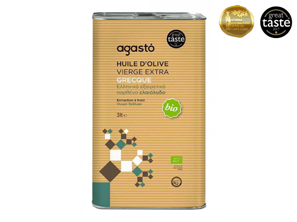 agasto extra virgin organic 3 L