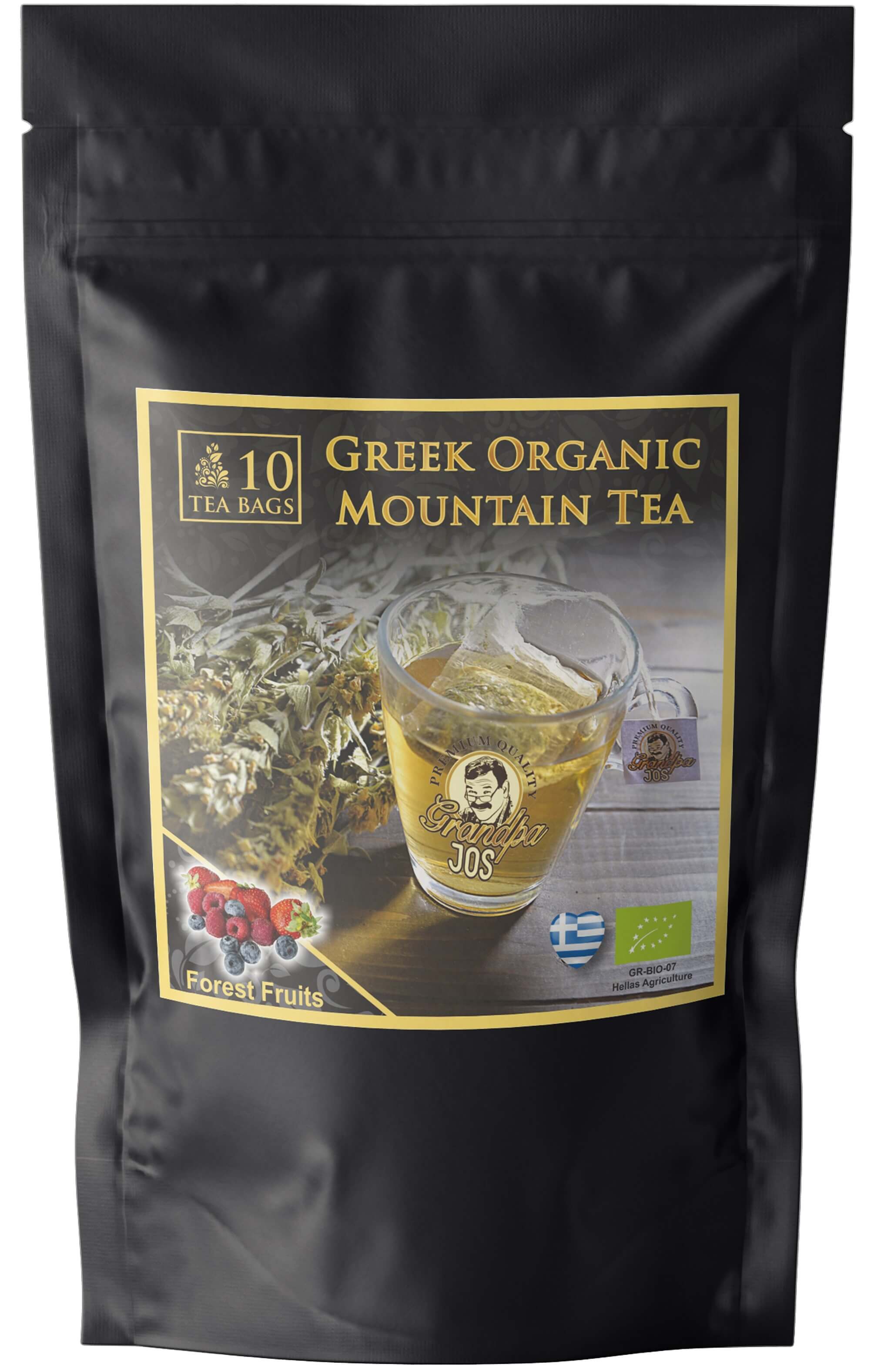 Βιολογικό Τσάι του Βουνού με Φρούτα του Δάσους σε Βιοδιασπώμενα Φακελάκια