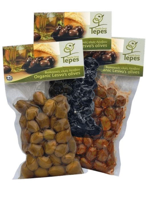 Organic olives in brine