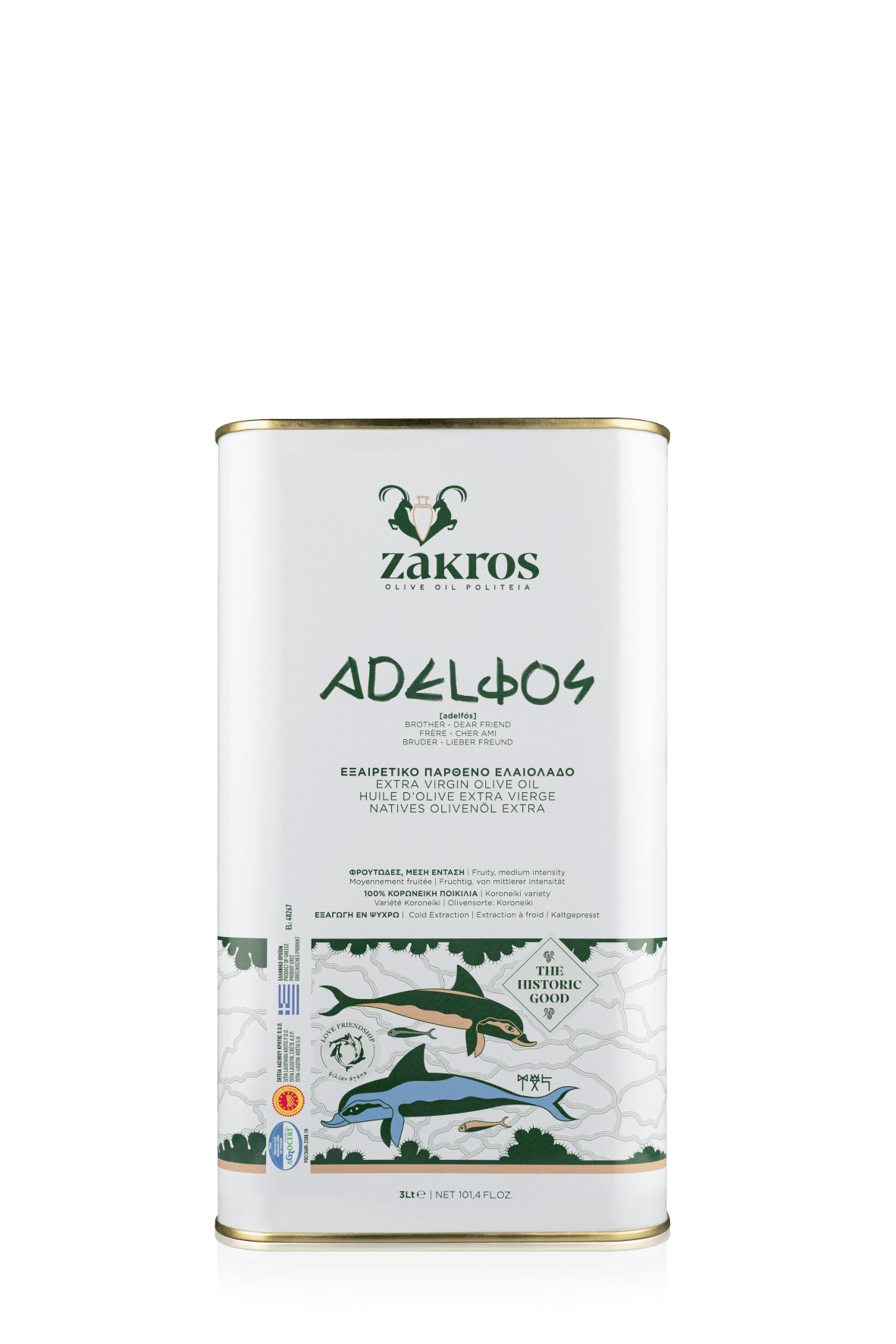 "ADELΦΟS" EVOO PDO SITIA | 3L