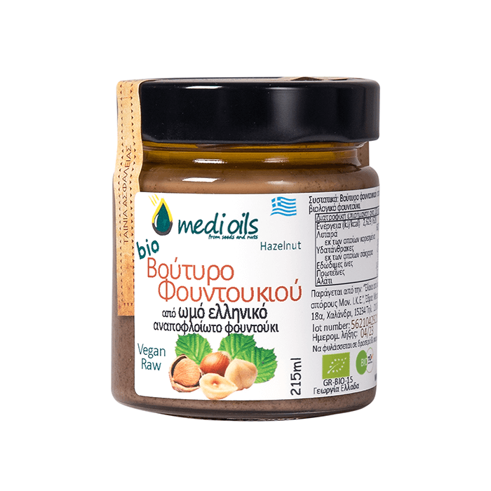 Hazelnut butter, organic, 215ml, Raw
