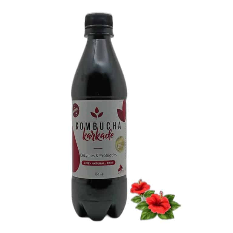 KOMBUCHA 0.5L WITH HIBISCUS FLAVOR