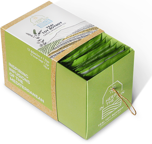 Greek Mountain Tea bags and cut herb Herbs In The Sun