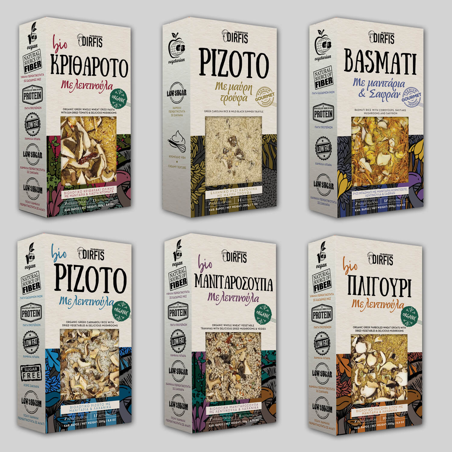 RICE, ORZO, GROATS & SOUP WITH MUSHROOMS