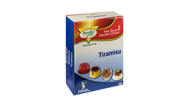 Tiramisu cream in powder